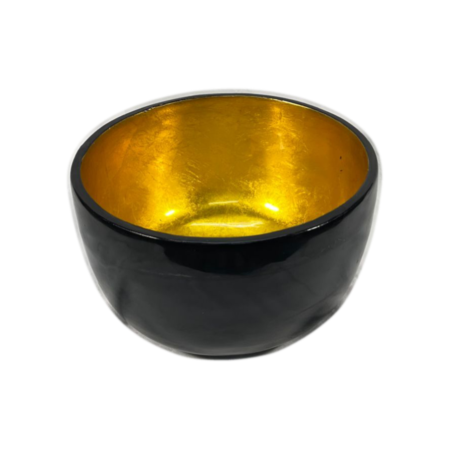 Dekoschale schwarz-gold